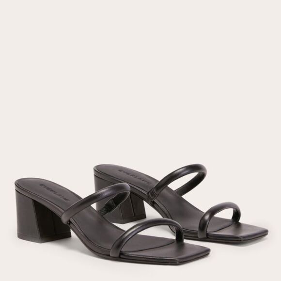 Everlane Double Strap Shoes 6.5 Black - Picture 3 of 12